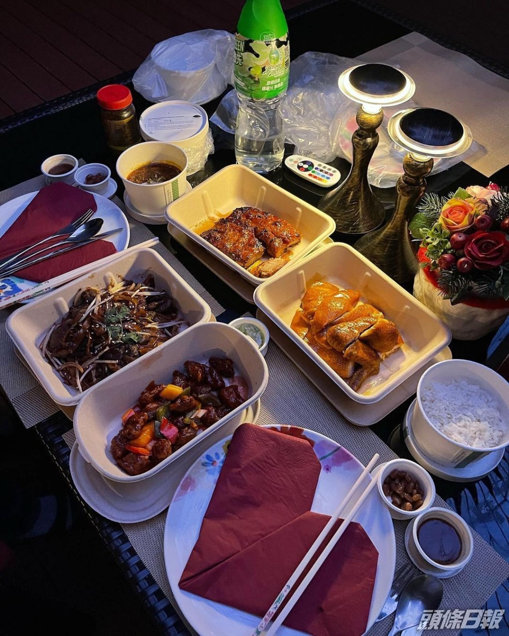 慶祝食外賣?